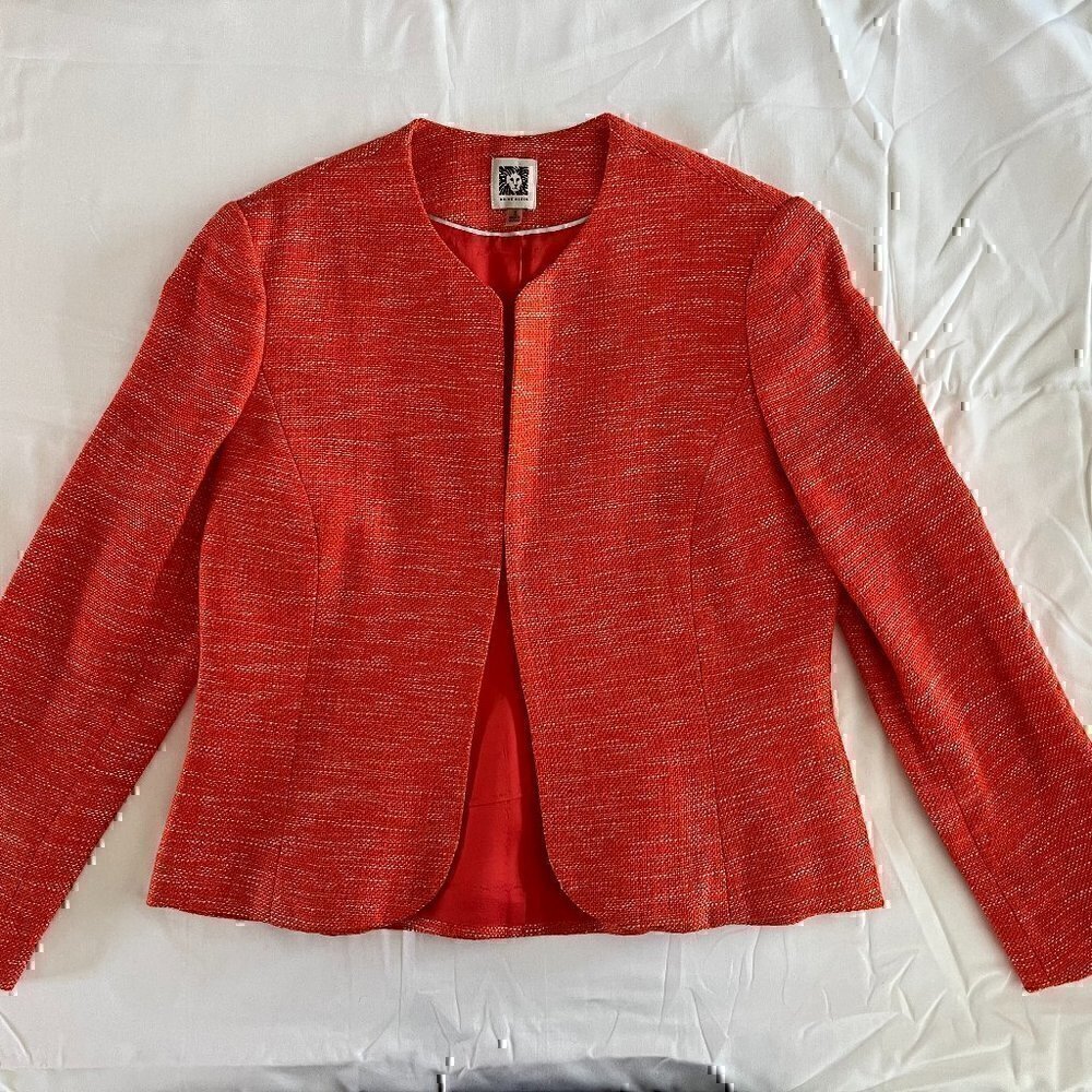 Anne Klein Blazer - Orange Size 2